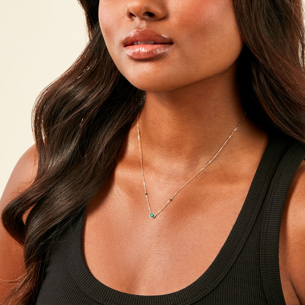 Collier Kakalina Or Jaune Malachite - Colliers avec pierres Femme | Marc Orian