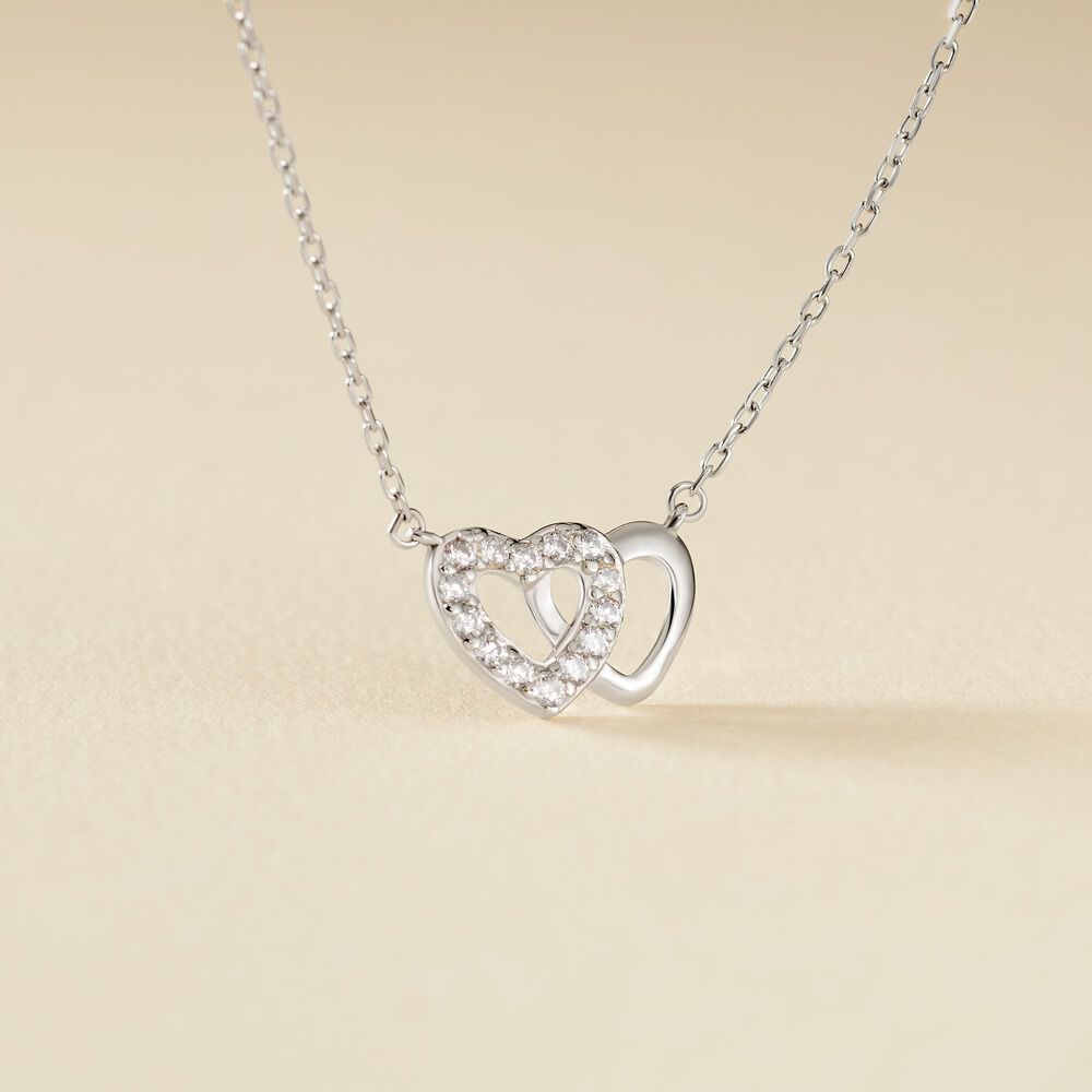 Collier Annae Argent Blanc Oxyde De Zirconium - Colliers avec pierres Femme | Marc Orian