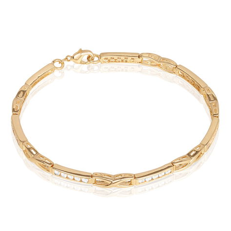 Bracelet Jonc Epiphanieae Plaqué Or Jaune Oxyde De Zirconium - Bracelets chaînes Femme | Marc Orian