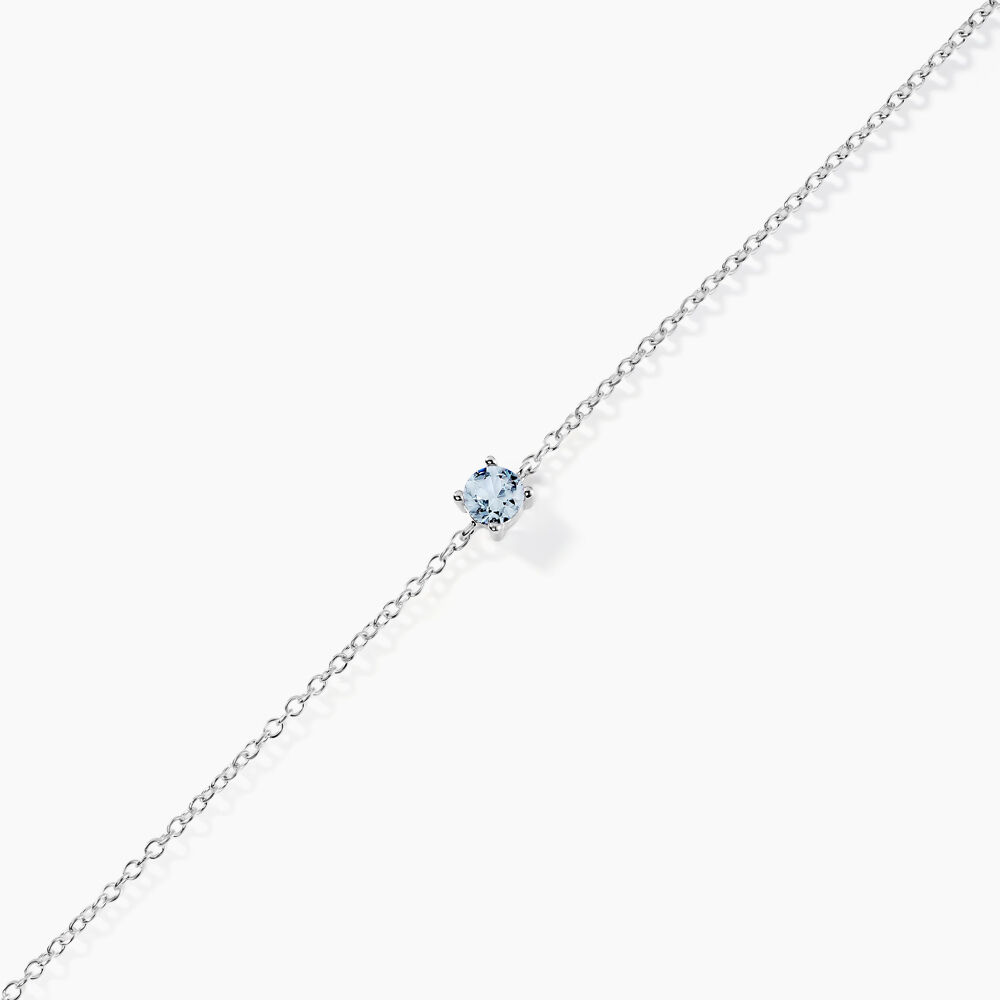 Bracelet Lylwen Argent Blanc Oxyde De Zirconium - Bracelets chaînes Femme | Marc Orian