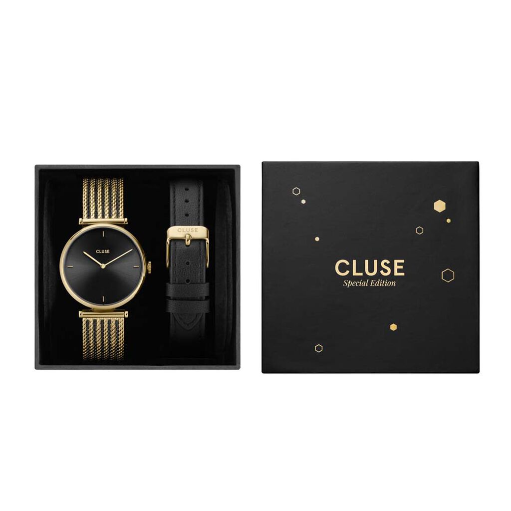 Coffret Montre Cluse Triomphe Noir - Montres étanches Femme | Marc Orian