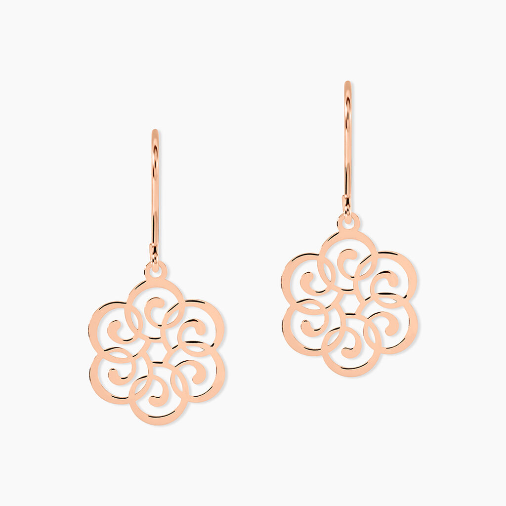 Boucles D'oreilles Pendantes Rubino Argent Rose - Pendantes Femme | Marc Orian