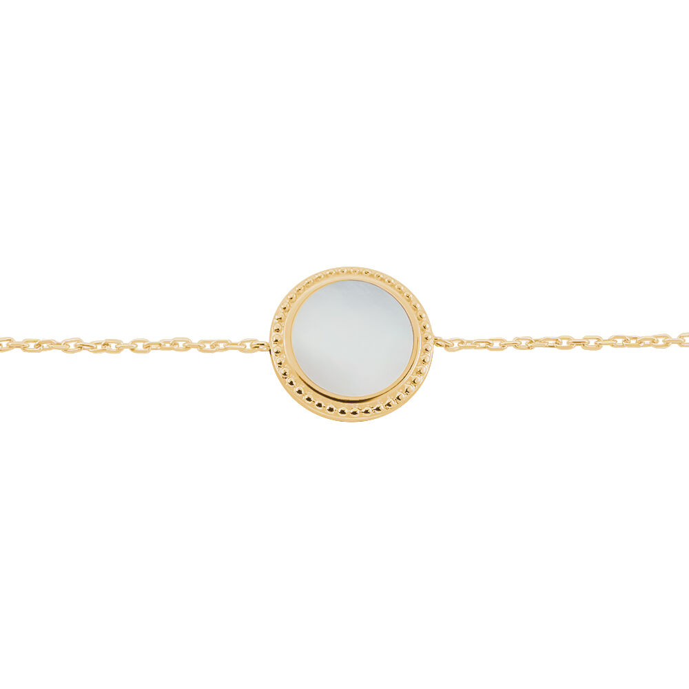 Bracelet Alyhana Plaqué Or Jaune Nacre - Bracelets chaînes Femme | Marc Orian