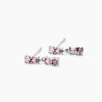 Boucles D'Oreilles Pendantes Dion Argent Blanc Oxyde De Zirconium - Pendantes Femme | Marc Orian