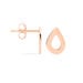 Boucles D'oreilles Puces Anh Argent Rose - Puces Femme | Marc Orian