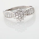 Bague Chouvia Or Blanc Diamant Synth&eacute;tique - Bagues fian&ccedil;ailles Femme | Marc Orian