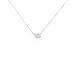 Collier Flamen Argent Blanc Oxyde De Zirconium - Colliers avec pierres Femme | Marc Orian