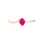 Bague Or Rose Amita Rubis - Bagues vintage Femme | Marc Orian