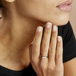 Alliance Julie Ruban Classique Platine Blanc - Alliances duo Unisex | Marc Orian