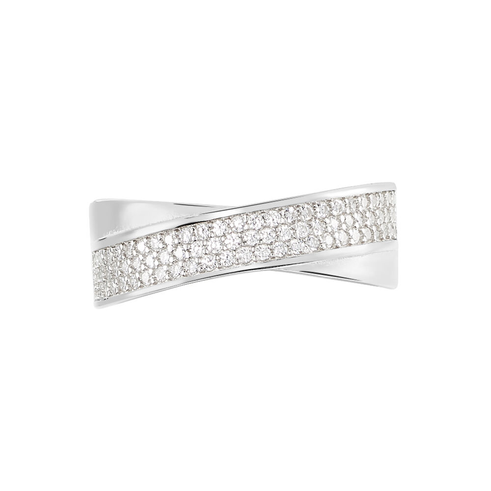 Bague Kawtare Argent Blanc Oxyde De Zirconium - Bagues avec pierre Femme | Marc Orian