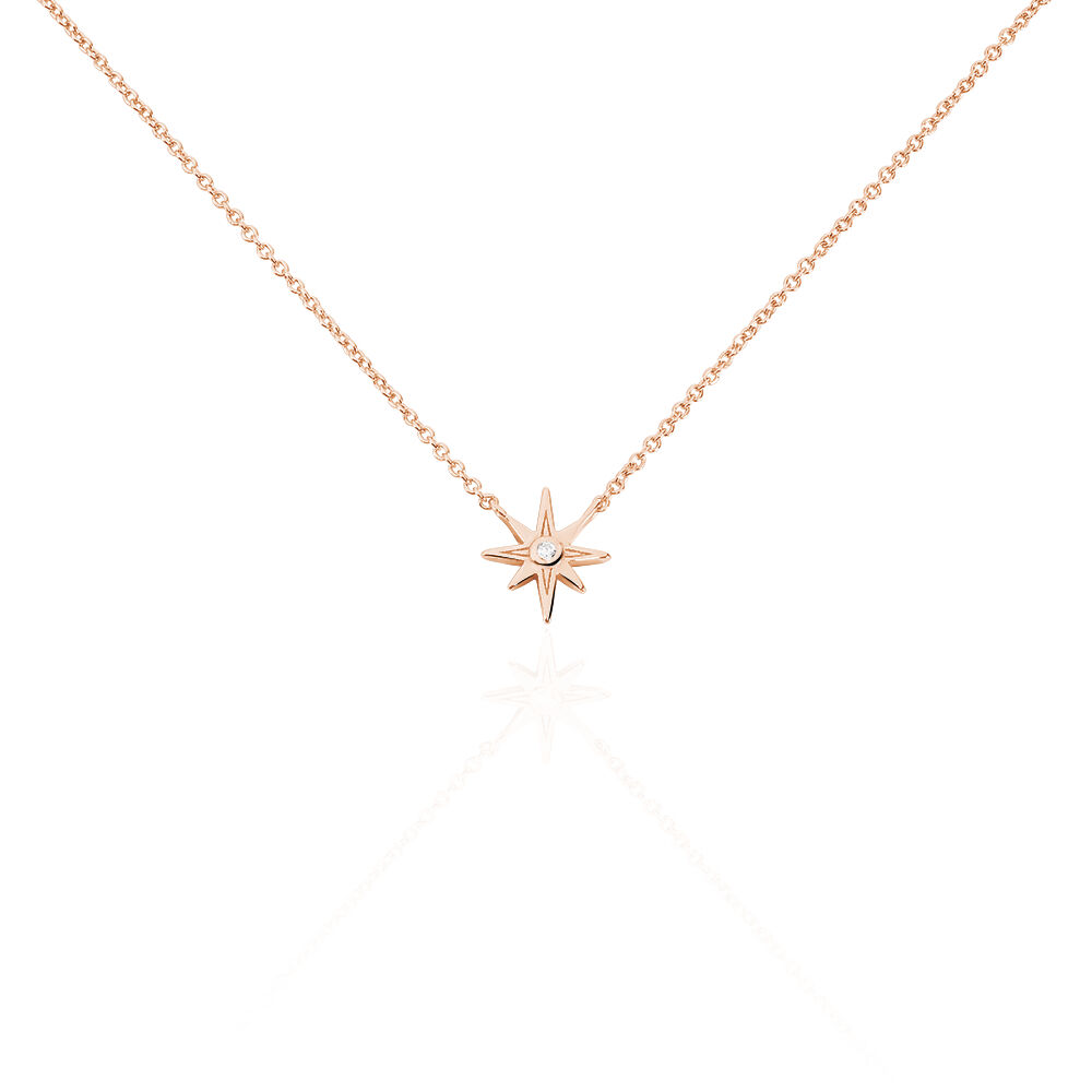 Collier Maelya Argent Rose Oxyde De Zirconium - Colliers avec pierres Femme | Marc Orian