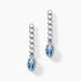 Boucles D'oreilles Pendantes Mayfair Shine Argent Blanc Oxyde - Pendantes Femme | Marc Orian
