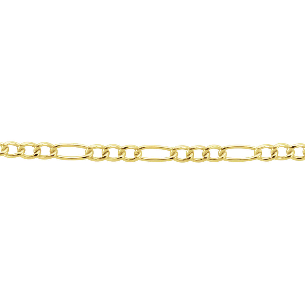 Bracelet Esma Maille Alternee 1/3 Or Jaune - Bracelets mailles Enfant | Marc Orian