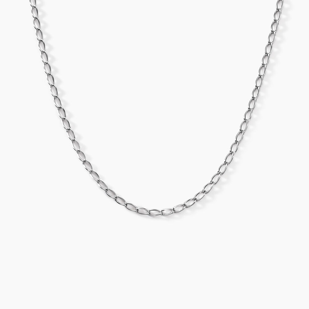 Collier Maille Nuncio Argent Blanc - Chaines Famille | Marc Orian