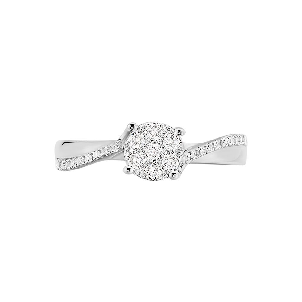 Bague Hebe Or Blanc Diamant - Parures de mariage Femme | Marc Orian