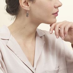 Boucles D'oreilles Pendantes Alicia Argent Blanc Céramique - Boucles d'oreilles Pendantes Femme | Marc Orian