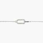 Bracelet Tracee Argent Blanc Oxyde De Zirconium - Bracelets fantaisie Femme | Marc Orian