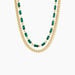 Collier Acier Doré Malachite - Colliers avec pierres Femme | Marc Orian