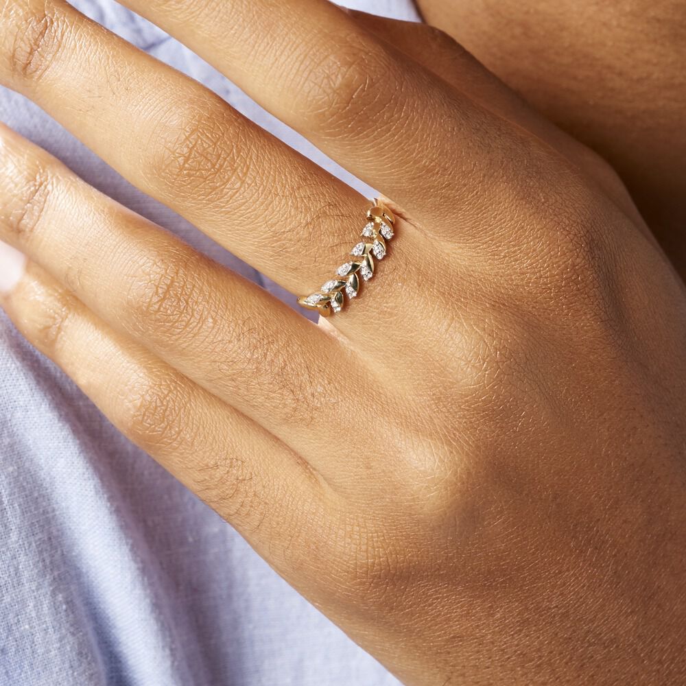 Bague Berinice Or Jaune Diamant - Bagues pierres précieuses Femme | Marc Orian