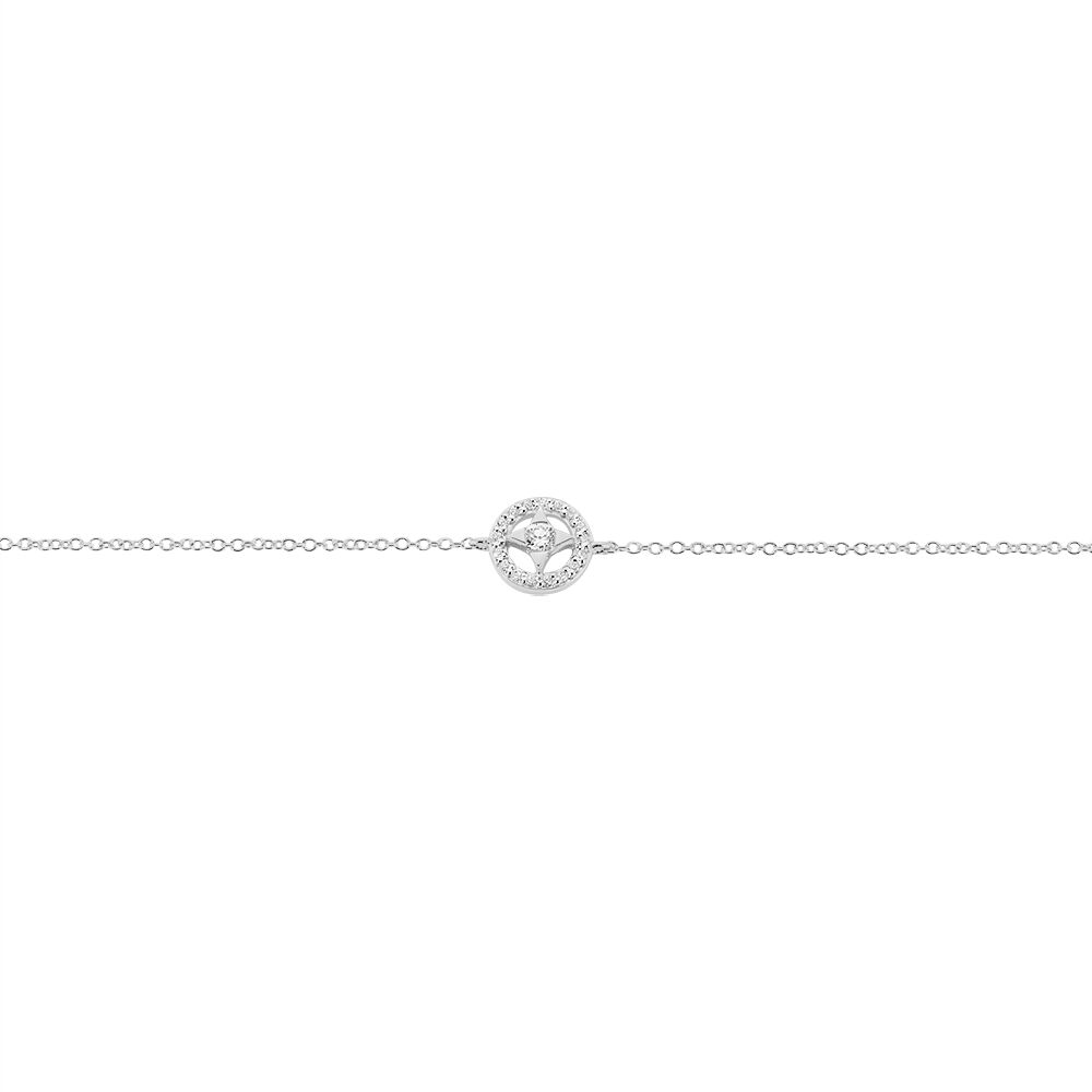 Bracelet Nour-imen Or Blanc Diamant - Bracelets chaînes Femme | Marc Orian