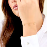 Bracelet Ivy Acier Jaune Oxyde De Zirconium - Bracelets cha&icirc;nes Femme | Marc Orian