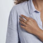 Bague Plaqu&eacute; Or Cyriack Oxydes De Zirconium - Bijoux fantaisie Femme | Marc Orian