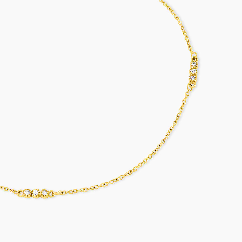 Collier Sheima Acier Jaune Oxyde De Zirconium - Colliers avec pierres Femme | Marc Orian