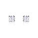Boucles D'oreilles Puces Or Blanc Doreen Oxydes De Zirconium - Puces Famille | Marc Orian