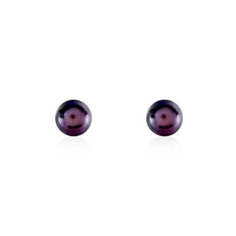 Boucles D'oreilles Puces Micaelle Teintees Or Jaune Perle De Culture - Boucles d'oreilles mariage Femme | Marc Orian