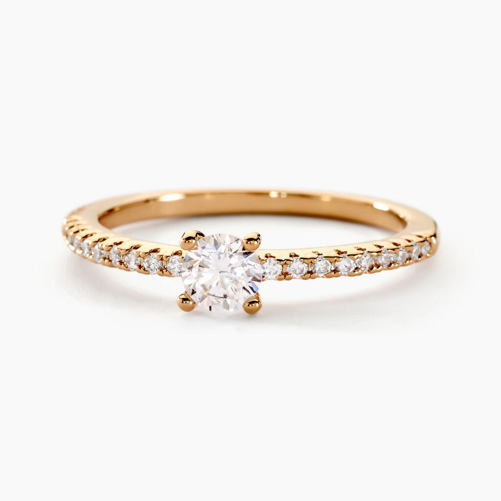 Bague Solitaire Mireilla Plaqué Or Jaune Oxyde De Zirconium - Solitaires Femme | Marc Orian