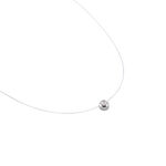 Collier Nylon Argent Blanc Oxyde - Colliers avec pierres Femme | Marc Orian