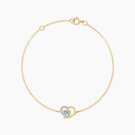 Bracelet Eliana Or Jaune Topaze Oxyde De Zirconium - Bracelets cha&icirc;nes Femme | Marc Orian