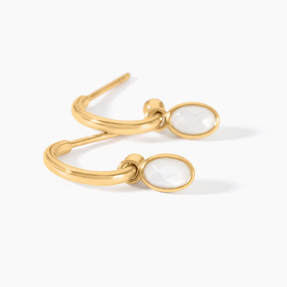 Créoles Kakalina Or Jaune Nacre - Créoles Femme | Marc Orian