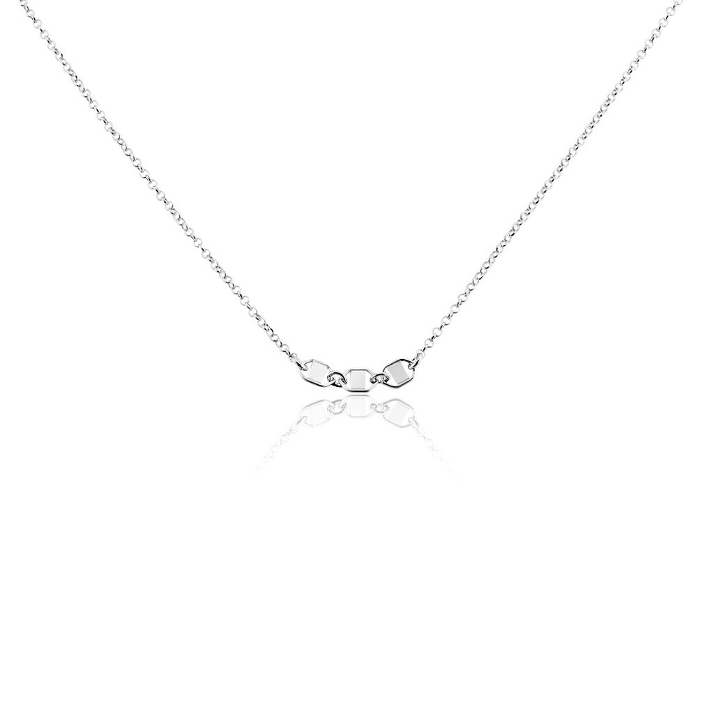 Collier Nissa Argent Blanc - Colliers Femme | Marc Orian