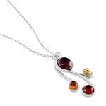 Collier Alexa Argent Blanc Ambre - Colliers avec pierres Femme | Marc Orian