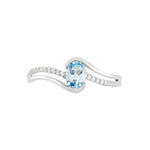Bague Or Blanc Anja Topaze - Bagues pierres fines Femme | Marc Orian