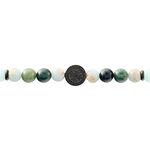 Bracelet Jourdan Yasur Acier Noir Quartz Amazonite - Bracelets cha&icirc;nes Homme | Marc Orian