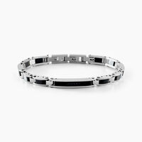 Bracelet Dax Acier Bicolore Oxyde De Zirconium