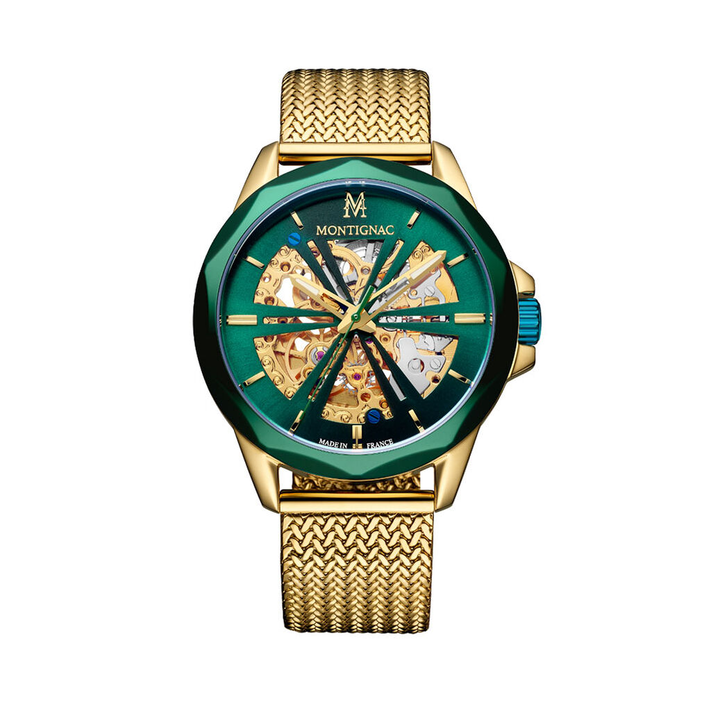 Montre Montignac Round Auto Vert - Montres automatiques Homme | Marc Orian