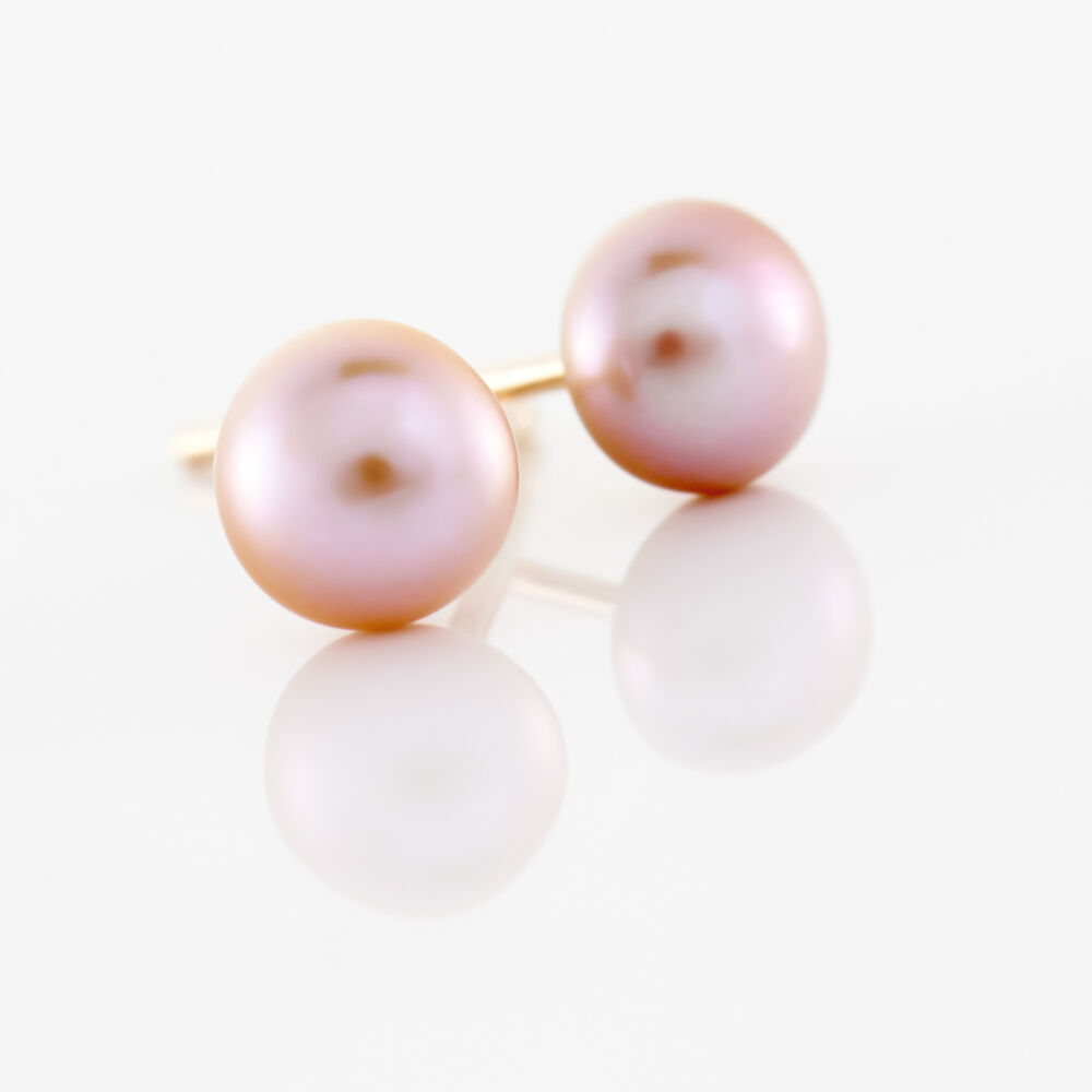 Boucles D'oreilles Puces Ursulina Or Jaune Perle De Culture - Boucles d'oreilles mariage Femme | Marc Orian