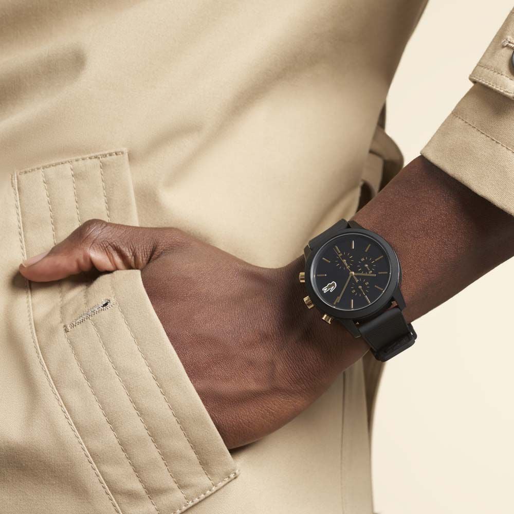 Montre Lacoste 12.12 Noir - Montres étanches Homme | Marc Orian