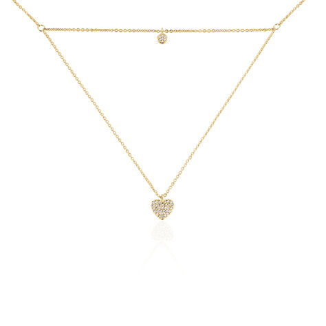 Collier Plaqué Or Jaune Dev Oxyde De Zirconium - Colliers multirangs Femme | Marc Orian