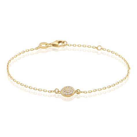 Bracelet Plaqué Or Larraso Oxydes De Zirconium - Bracelets chaînes Femme | Marc Orian