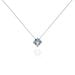 Collier Solitaire Argent Blanc Rio Santa Teresa Oxyde De Zirconium - Colliers solitaires Femme | Marc Orian