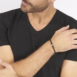 Bracelet Fabrice Acier Blanc - Bracelets cordons Homme | Marc Orian