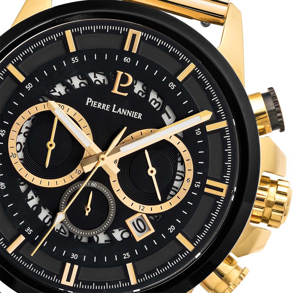Montre Pierre Lannier Sentinelle Noir - Montres étanches Homme | Marc Orian