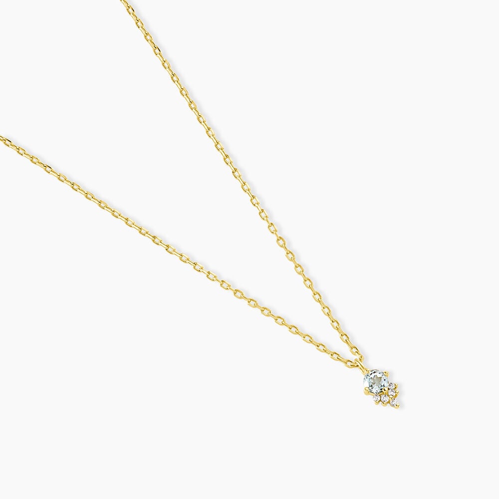 Collier Poem Argent Jaune Topaze Oxyde De Zirconium - Colliers avec pierres Femme | Marc Orian