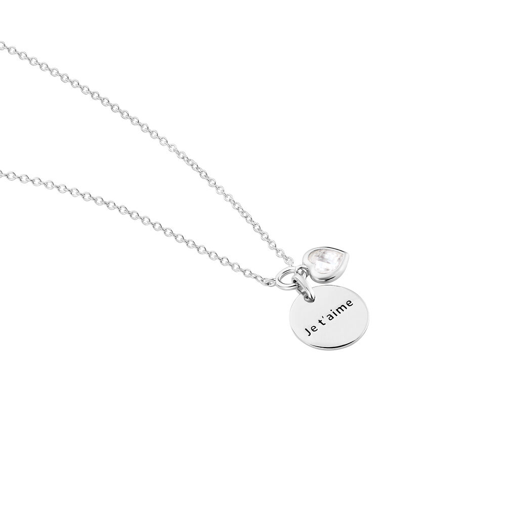 Collier Nikoline Argent Blanc Oxyde De Zirconium - Colliers avec pierres Femme | Marc Orian