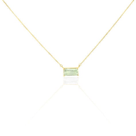 Collier Or Jaune Prasiolite - Colliers ras du cou Femme | Marc Orian