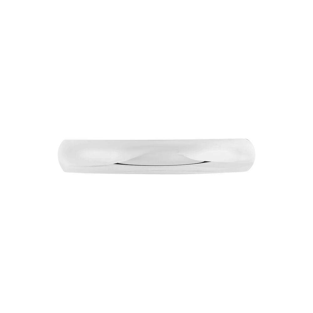 Alliance Aphroditia Demi Jonc Bombe Platine Blanc - Alliances duo Famille | Marc Orian